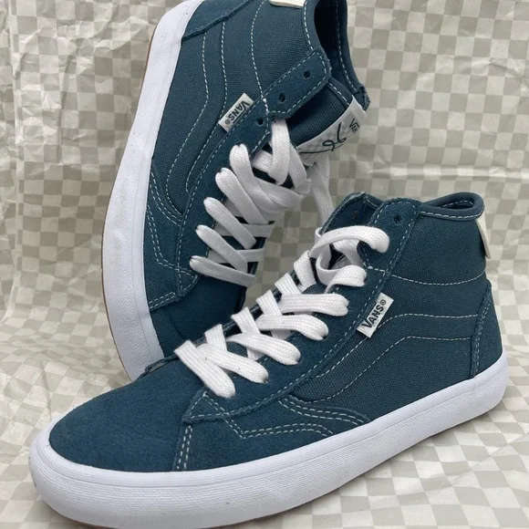 Vans WMNS The Lizzie
Teal Sneakers 
VN0A4BX1TEA
 High-Tops with White Accents - Picture 14 of 16